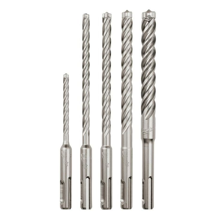 Milwaukee 5-Piece MX4 4-Cutter SDS-Plus Rotary Hammer-Drill Bit Kit