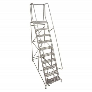 Cotterman Series 1000 10 Step X 26in W A6 Tread Step Ladder w/handrails, large image number 1