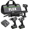 FLEX 24V Drill Driver Impact Driver Reciprocating Saw and Work Light Kit, small image number 1