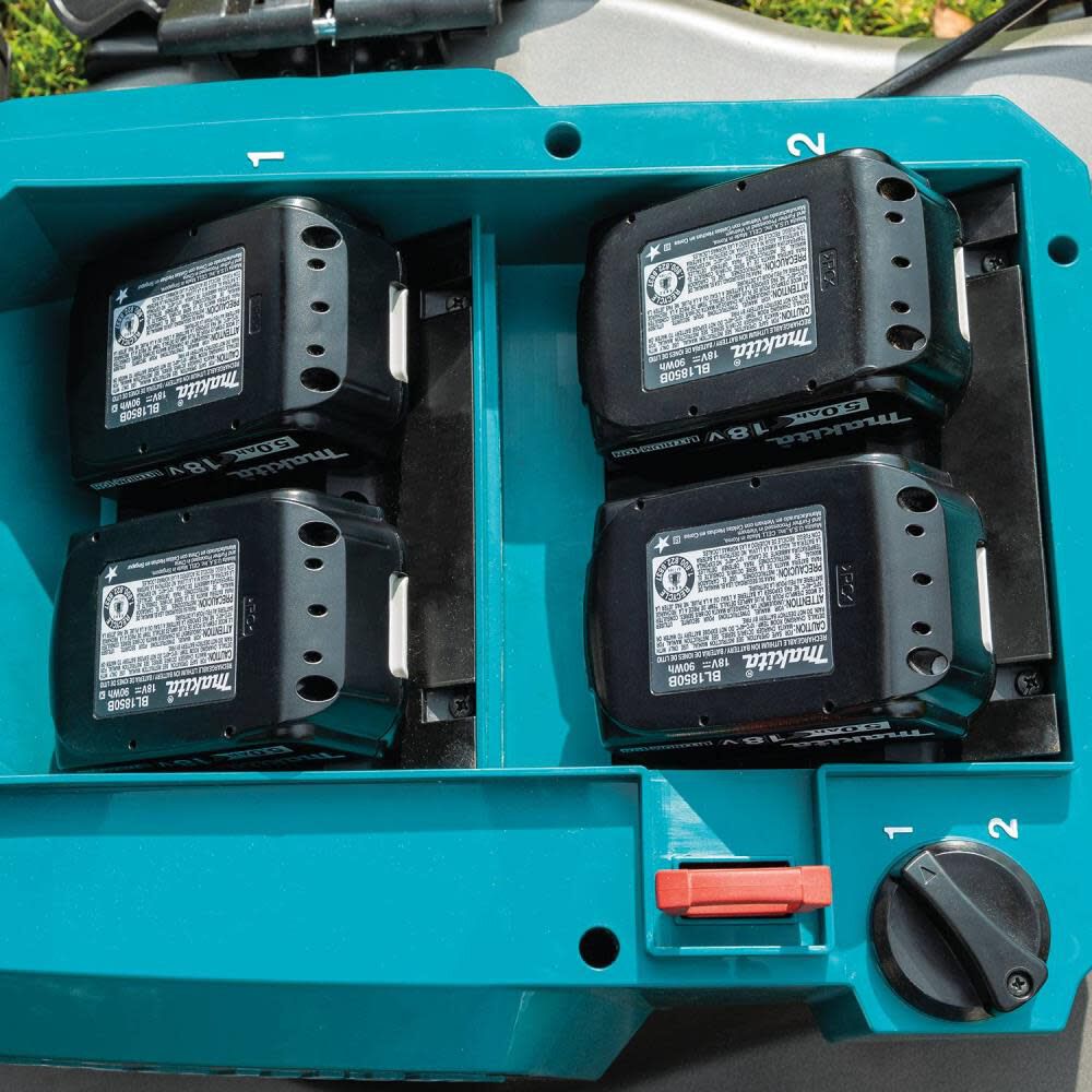 Makita 18V X2 36V LXT Lithium Ion Brushless Cordless 21in Self Propelled Commercial Lawn Mower Kit with 4 Batteries 5.0Ah