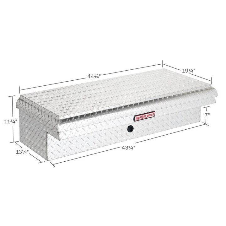 Weather Guard 44-1/4 x 19-1/4 x 11-1/4 Inch Aluminum Lo-Side Truck Box Silver, large image number 1