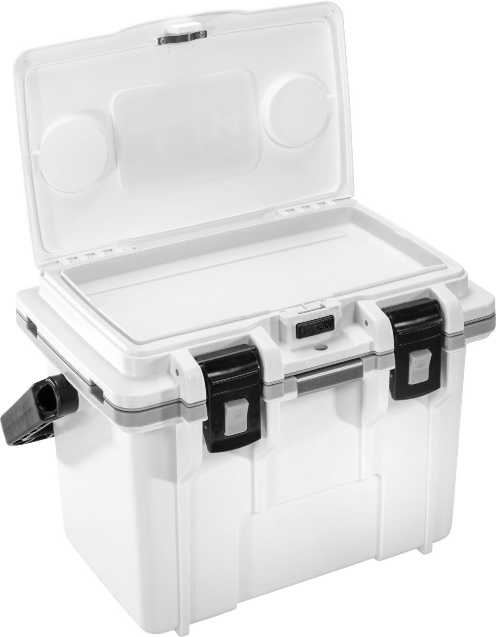 Pelican Polypropylene Personal Cooler with Handle, 14 Quarts, White and Gray, large image number 4