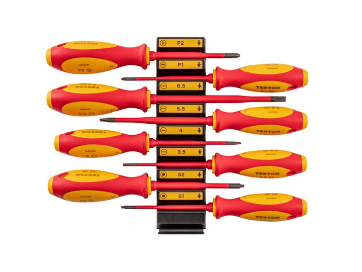 Tekton Insulated Screwdriver Set with Organizer 8 Piece #1-#2 3.5-6.5 mm S1-S2, large image number 0