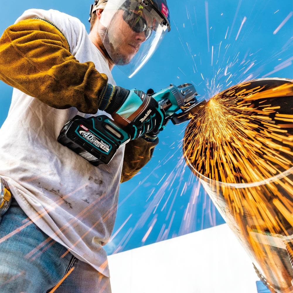 Makita 40V max XGT 5in X LOCK Paddle Switch Angle Grinder Kit with