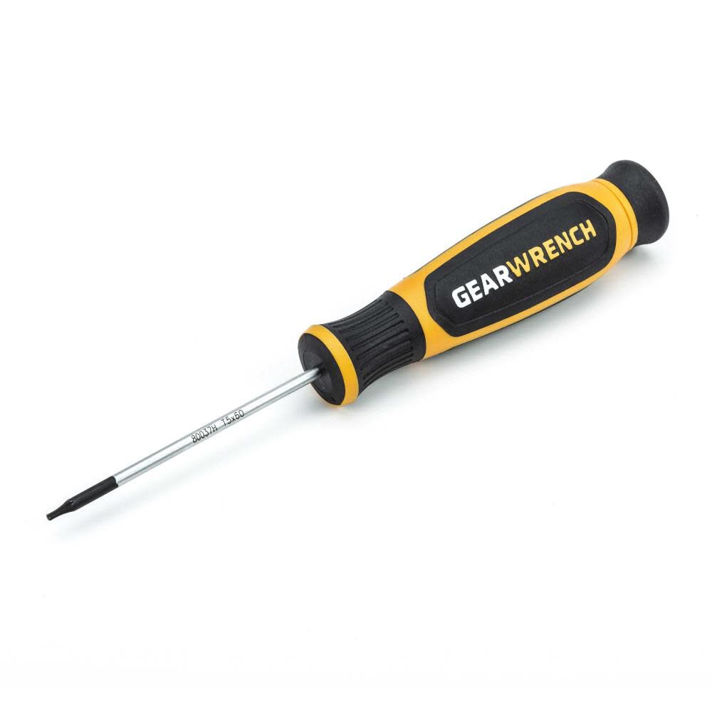 GEARWRENCH T5 x 60mm Mini Torx Dual Material Screwdriver, large image number 1