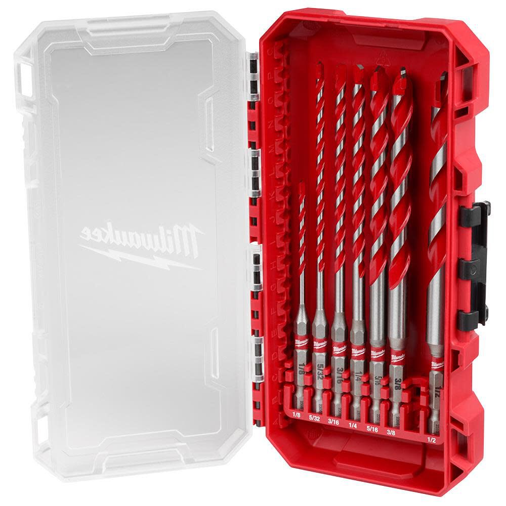 Milwaukee SHOCKWAVE Carbide Hammer Drill Bit Kit 7pc, large image number 11