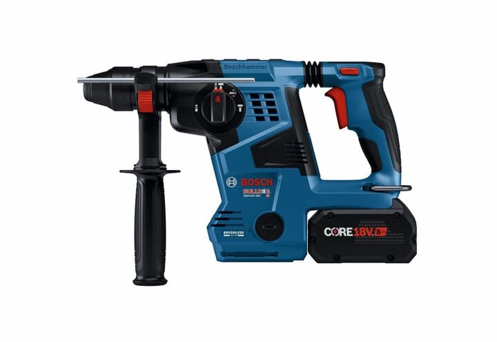 Bosch 18V Connected-Ready SDS-plus Bulldog 1-1/8in Rotary Hammer with 2ct CORE18V 8Ah Batteries, large image number 5