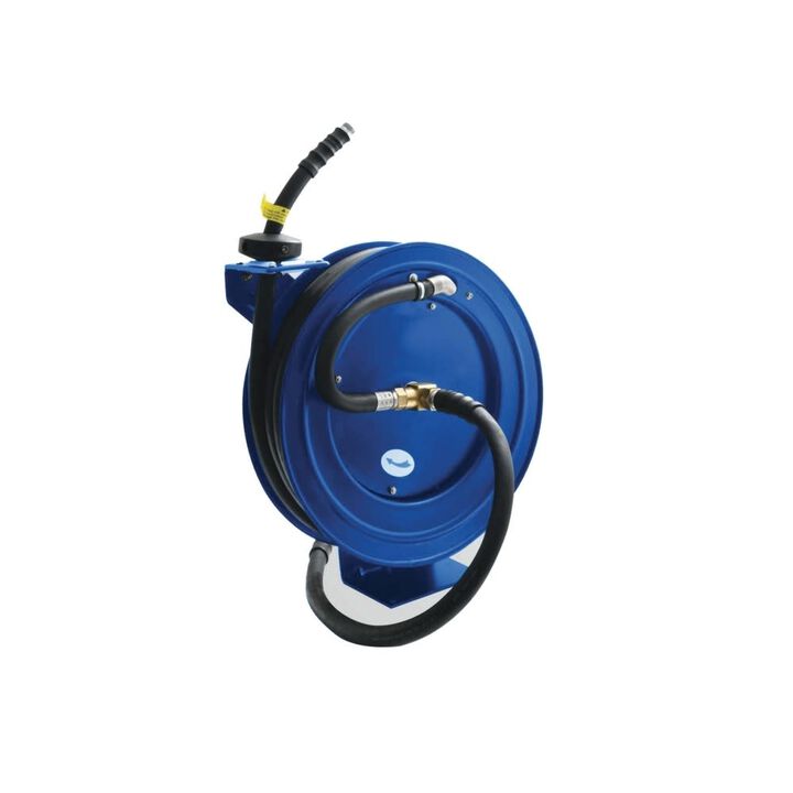 BluBird 3/4 Inch x 35 Ft Steel Dual Arm Farm Fuel Transfer Hose Reel, large image number 0
