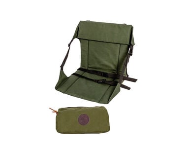 Duluth Pack Olive Drab Canvas Canoe & Camp Chair With Pouch
