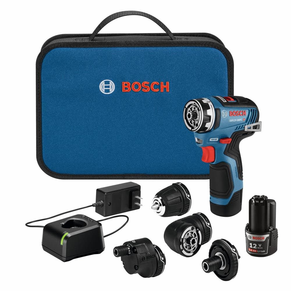 Bosch 12V Max EC Flexiclick 5 In 1 Drill/Driver System Kit Factory Reconditioned, large image number 1