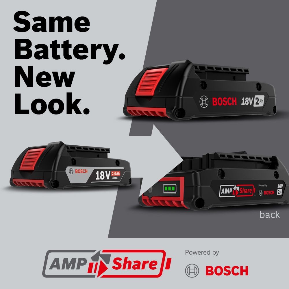 Bosch 18V 2Ah Lithium Ion Power Tool Battery Pack with Fuel Indicator (2 pack), large image number 5