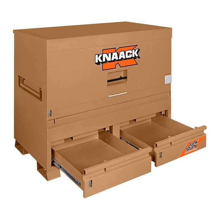 Knaack Model 89-D 43.8 Cu-Ft. Tan Steel Piano Box with KL (Padlock), large image number 4