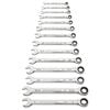 GEARWRENCH 14 Pc 90T 12 Point SAE Combination Ratcheting Wrench Set, small image number 3