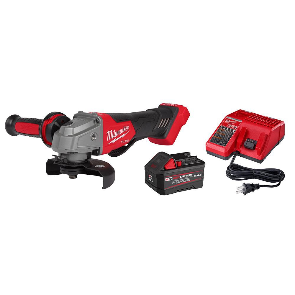 Milwaukee 5 inch angle grinder top