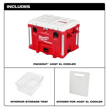 Milwaukee PACKOUT XL Cooler 40qt, large image number 4