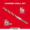Milwaukee SHOCKWAVE Carbide Hammer Drill Bit 3/8inchx4inchx6inch, small