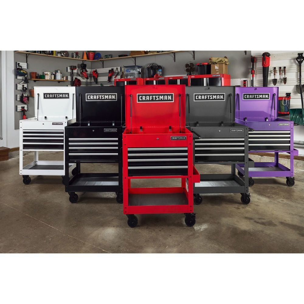 CRAFTSMAN Rolling Tool Cabinet, White, large image number 9