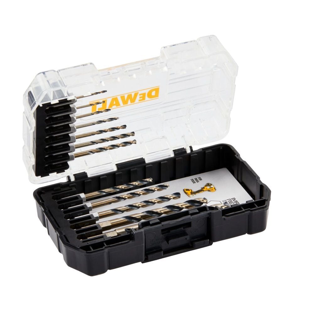 DEWALT BLACK & GOLD IMPACT READY Metal Drill Bit 12pc Set DWAH1182
