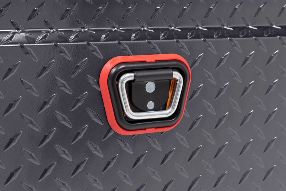 Weather Guard Saddle Truck Tool Box Aluminum Full low profile Gunmetal Gray, large image number 6