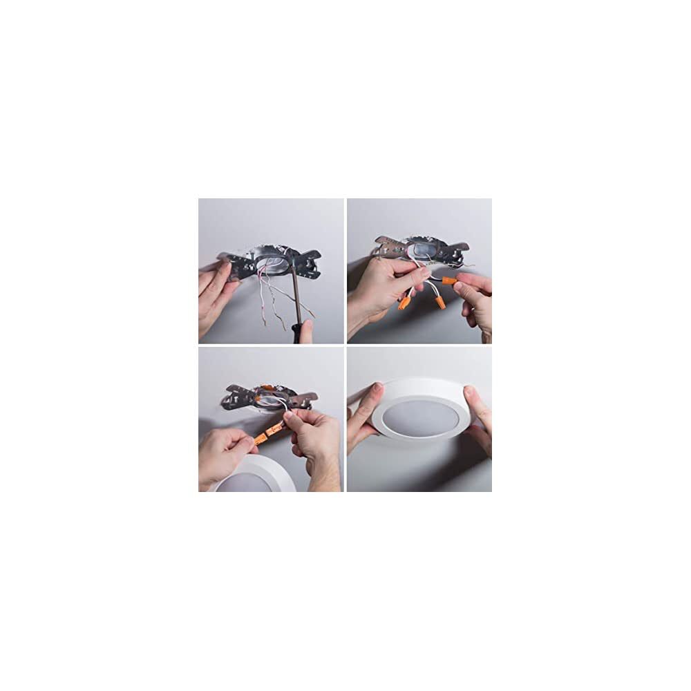 Halo Downlight 4in Matte Soft White 10W 800 Lumen Backlit LED, large image number 3