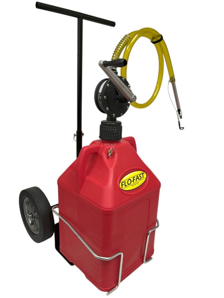Flo-Fast 15 Gal Red Gas Can System, large image number 1