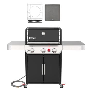 Weber Genesis E-325s Grill with Crafted Frame Kit and Griddle Natural Gas