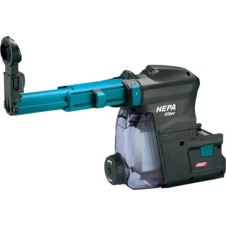 Makita Dust Extractor Attachment with HEPA Filter Cleaning Mechanism
