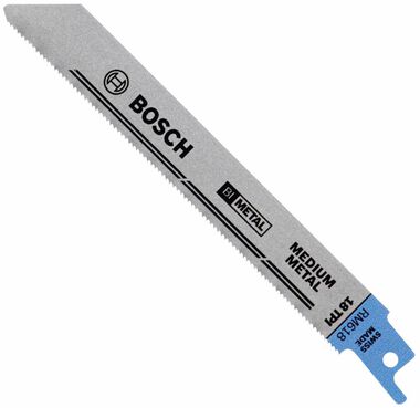 Bosch 5 pc. 6 In. 18 TPI Metal Reciprocating Saw Blades, large image number 0