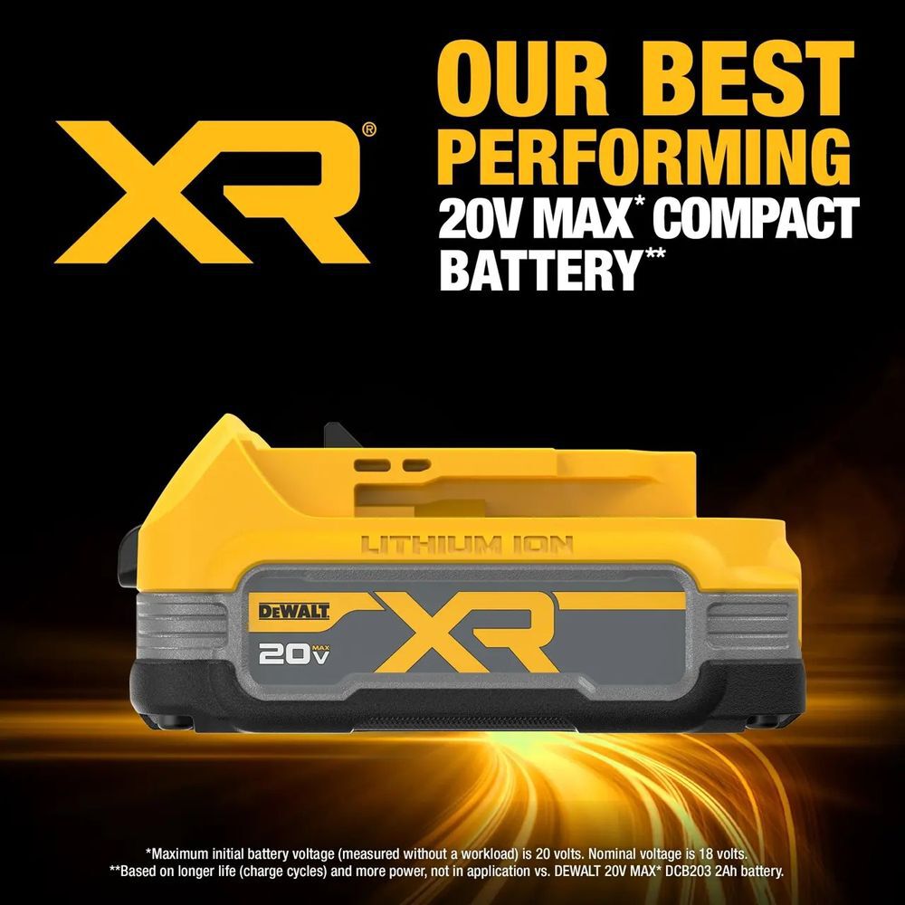 DEWALT 20V MAX 6-1/2 Inch Circular Saw & 20V MAX XR POWERSTACK Compact 1.7Ah Battery Bundle, large image number 12