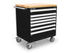 Tekton 7-Drawer Tool Cabinet, Hardwood Top, Black (36 x 27 x 41-1/2 Inch), small image number 1