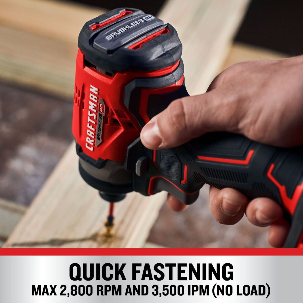 CRAFTSMAN V20 RP Cordless 1/4 Inch Impact Driver (Bare Tool), large image number 5