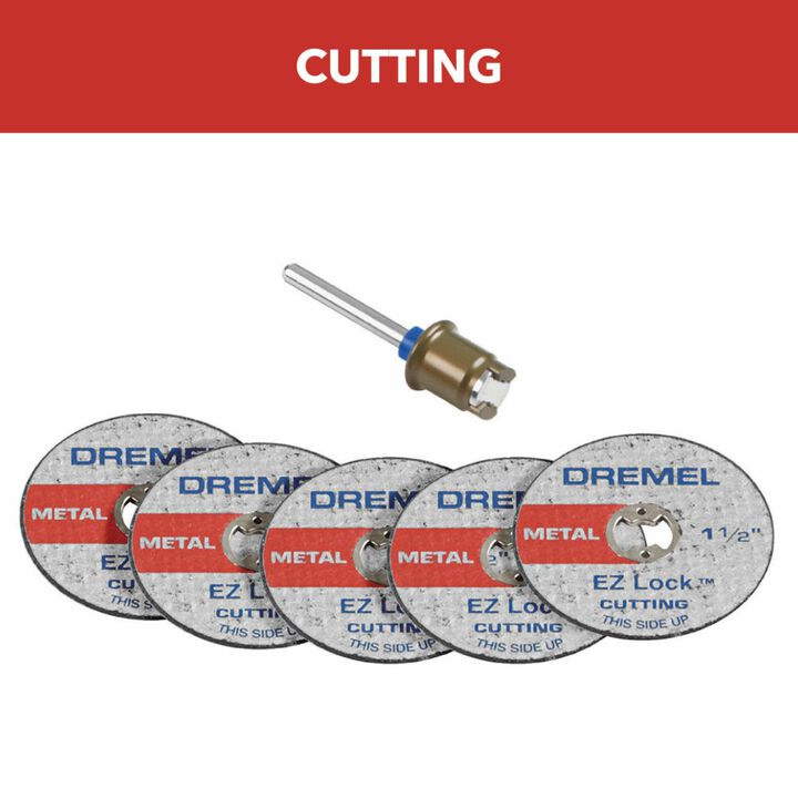 Dremel 1-1/2 In. (3.2 mm) EZ Lock Cut-Off Wheel Starter Kit, large image number 1