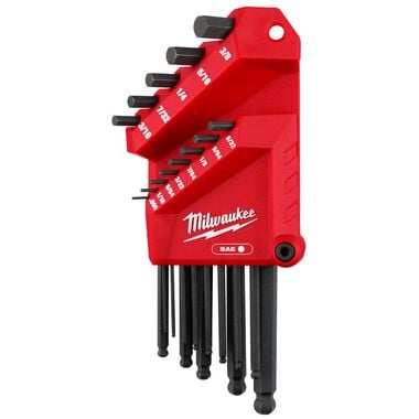 Milwaukee 13-Key Ball End  L-Key Set - SAE
