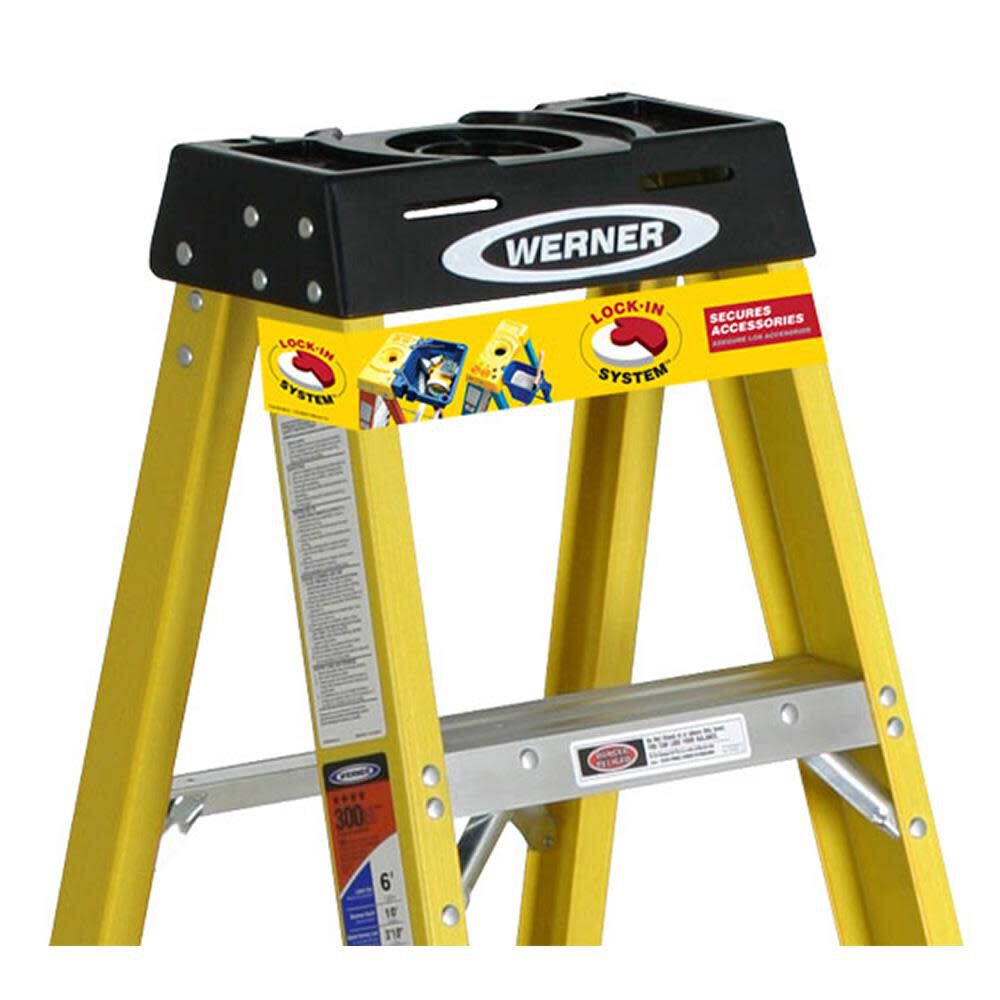 Werner Type IA Fiberglass Step Ladder, large image number 2