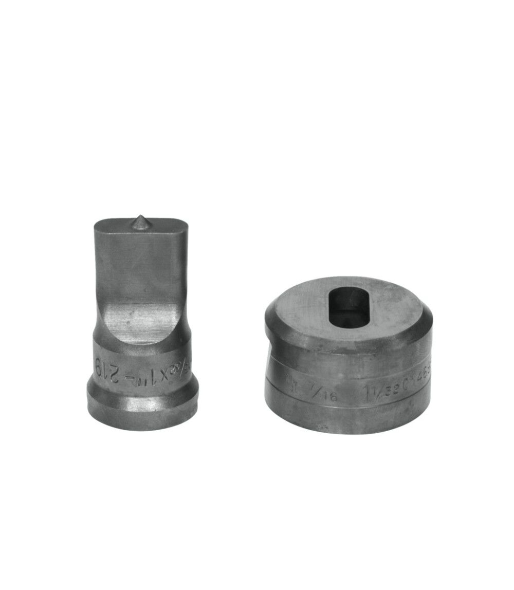 Edwards 13/32 Inch Punch x 7/16 x 1-1/32 Inch Die Oblong Punch & Die Set - ED9-PDOB13/32X1