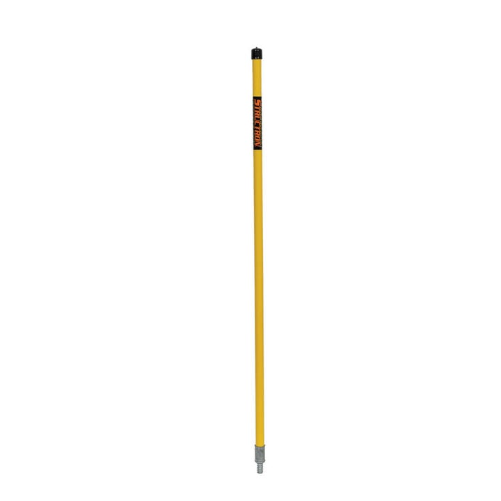 Structron S600 Power Straight Yellow Fiberglass Handle with Metal 3/4 Inch - 5 ACME Threaded Tip