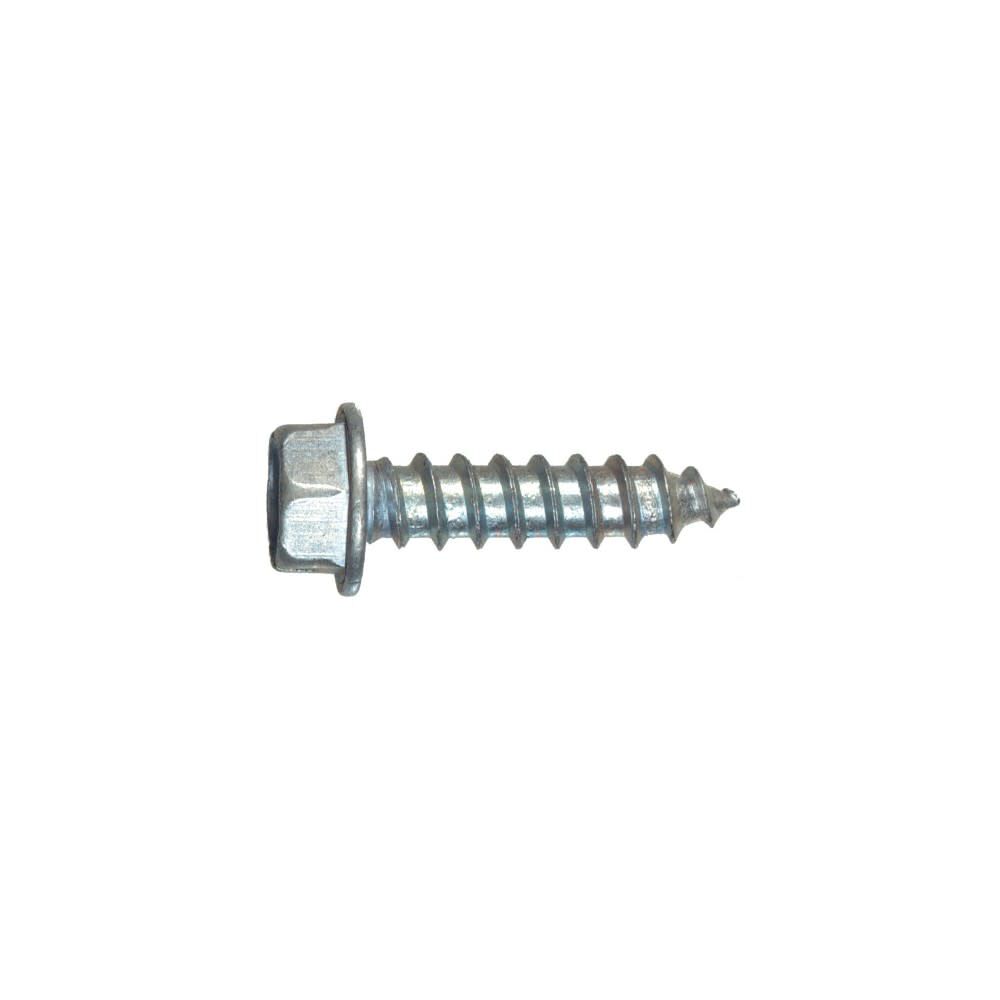 Hillman #14 x 1 1/2in Zinc Slotted Hex Head Sheet Metal Screw 100pk, large image number 3