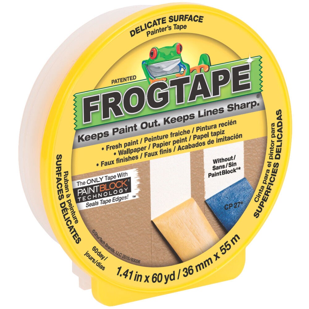Frogtape CF 160 Painters Tape Delicate Surface Yellow 36mm x 55m – 217143