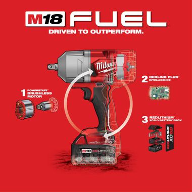 M18 FUEL™ w/ONE-KEY™ High Torque Impact Wrench 1/2 in. Pin ...