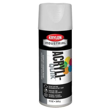 Krylon Industrial Acryli-Quik Gloss White 12 oz.