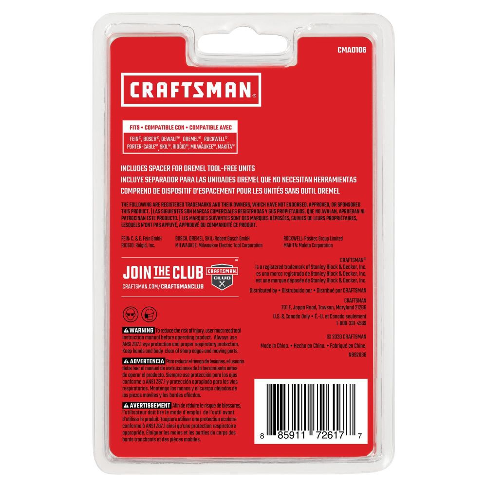 CRAFTSMAN Oscillating 1-1/4 Inch High Carbon Steel Fast Cut Wood, large image number 4