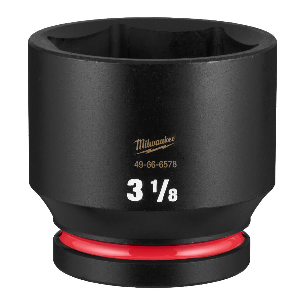 Milwaukee SHOCKWAVE Impact Duty 1 Inch Drive 3-1/8 Inch Standard 6 Point Socket - 49-66-6578