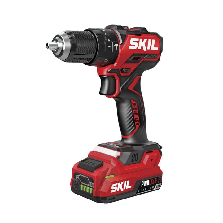 SKIL 20V 1/2 Inch Brushless Compact Hammer Drill Kit, large image number 1