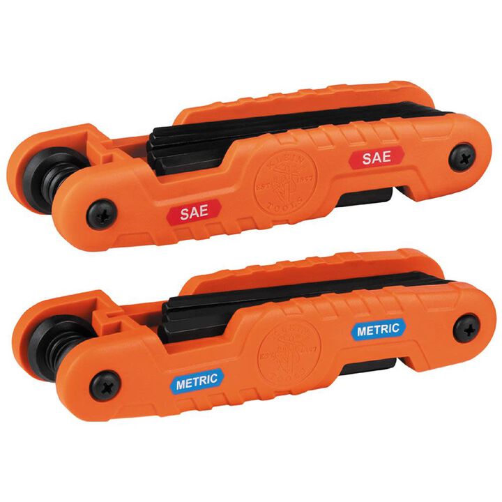 Klein Tools Pro Folding Hex Key Set SAE, Metric