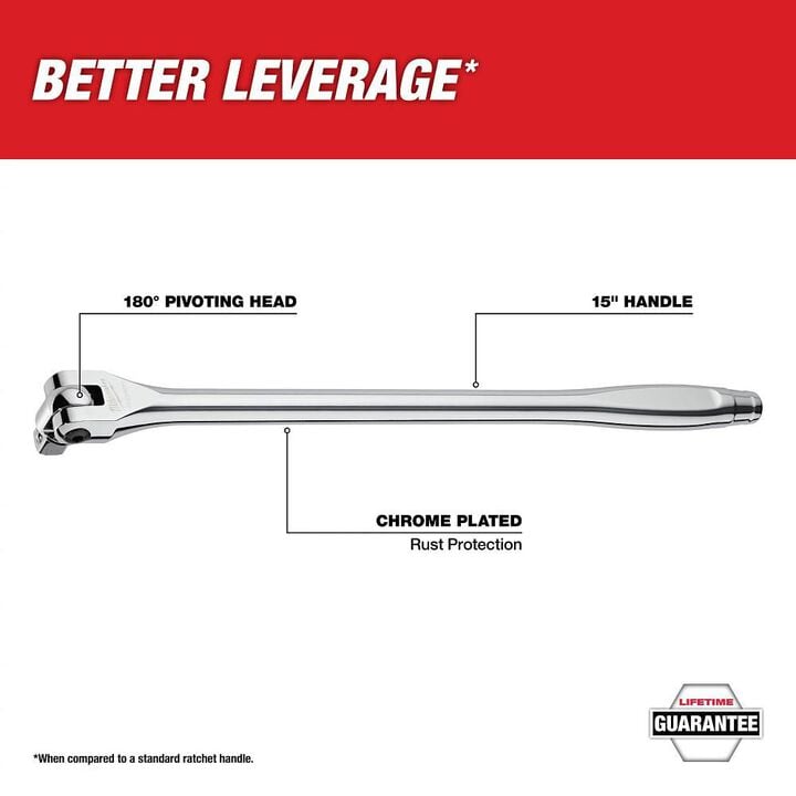 Milwaukee 1/2 in. Drive Breaker Bar (15 in.), large image number 1