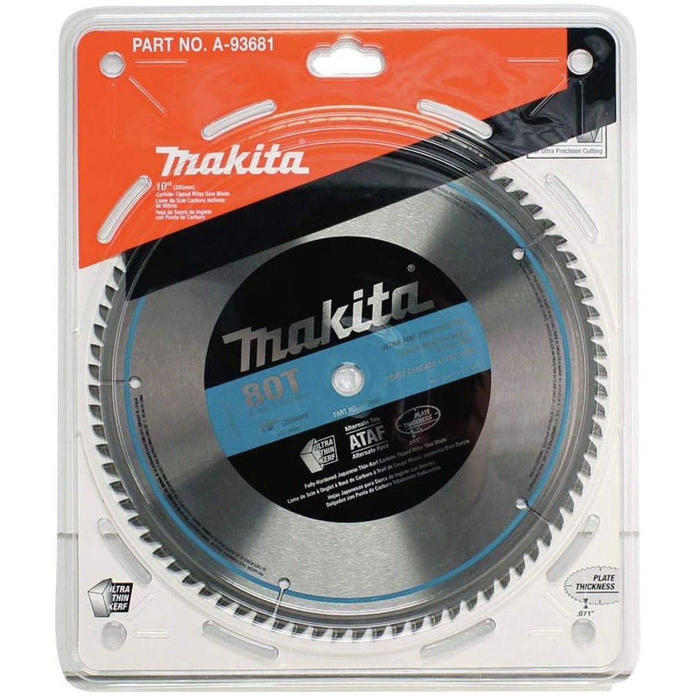 Makita 10 Inch 80T MicroPolished Miter Saw Blade, large image number 2