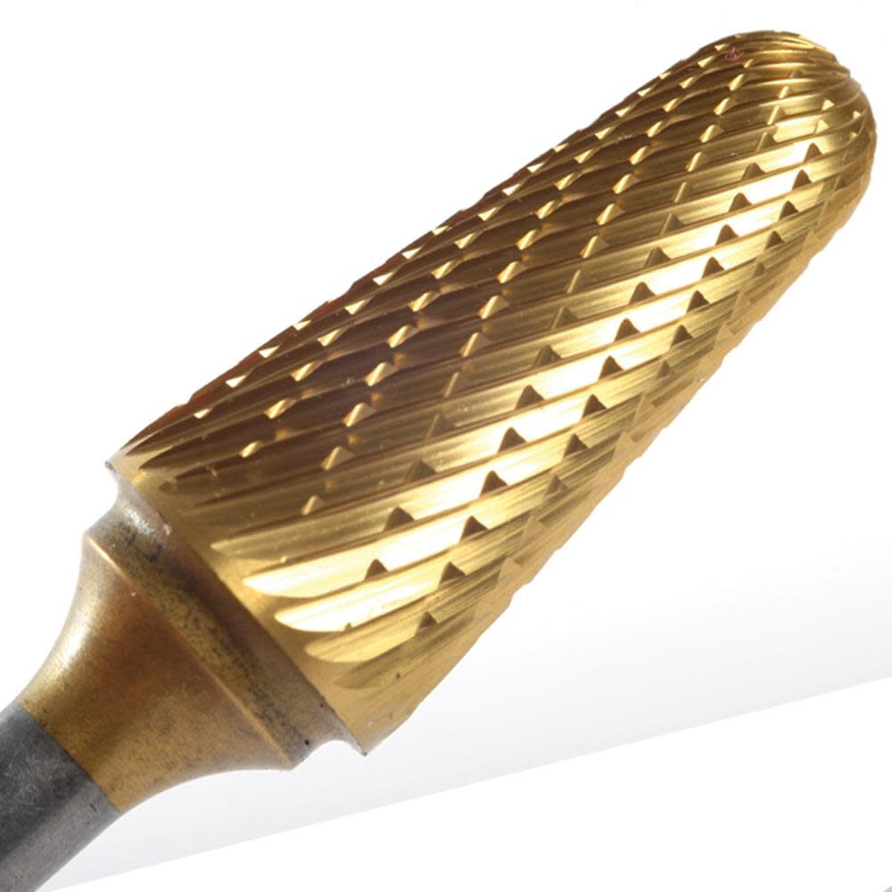 Champion Cutting Tool SL4 Double Cut TIN Carbide Bur SL4IPAC Acme Tools