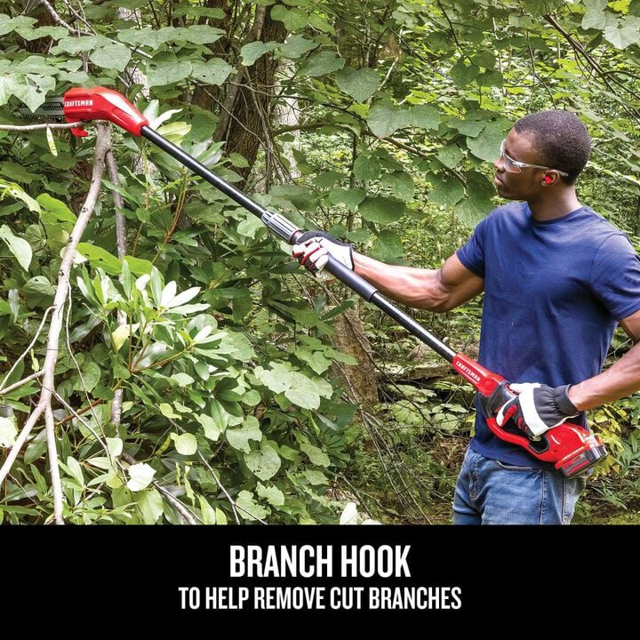 CRAFTSMAN V20 8 Inch Cordless Pole Chainsaw (Bare Tool), large image number 5