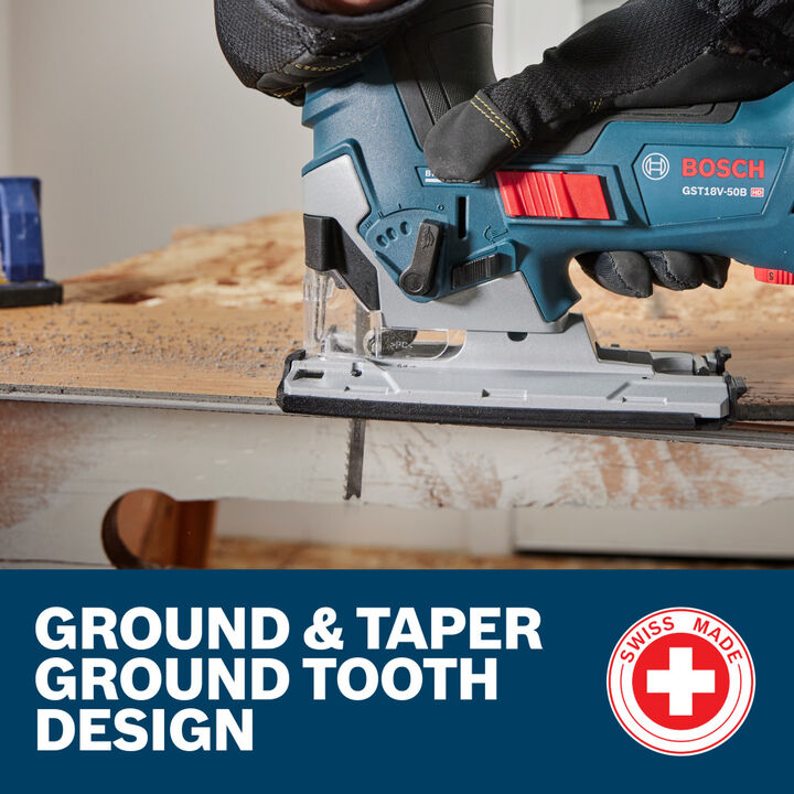Bosch 4 Inch 10 TPI Variable Pitch Clean for Wood T-Shank Jig Saw Blades 5 Piece, large image number 6