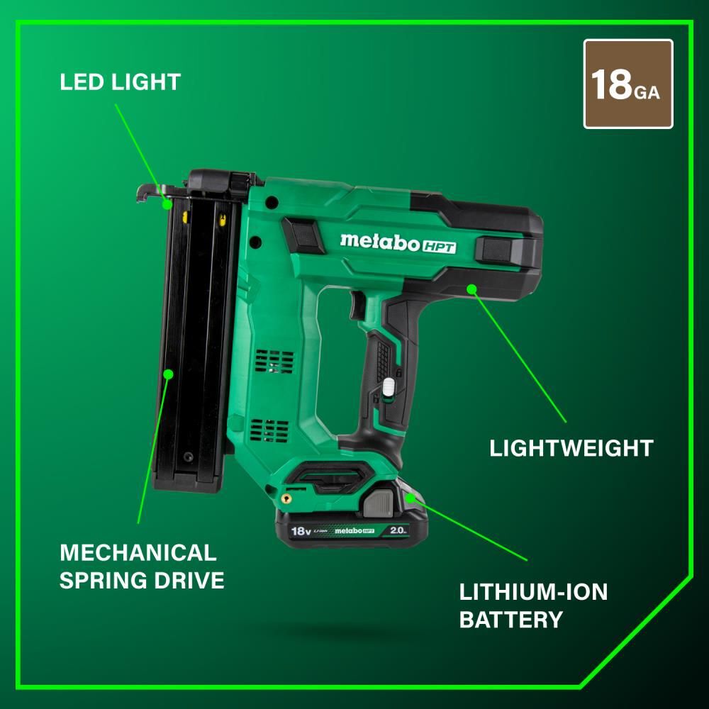 Metabo HPT 18V MultiVolt 18-Gauge 1-1/2 Inch Narrow Crown Stapler 2Ah Kit, large image number 4